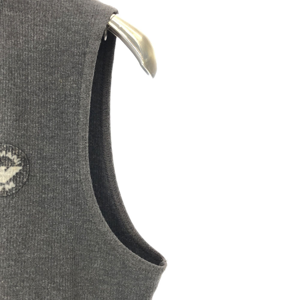 ARMANI JEANS アルマーニジーンズ イタリア製 ジップ ベスト 6 グレー レディース