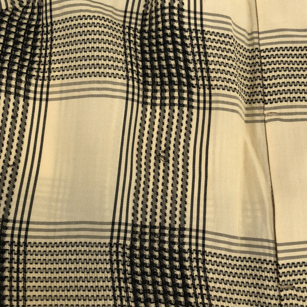 AKIRANAKA アキラナカ チェック 長袖 バンドカラー ブラウス 2 ベージュ系 レディース