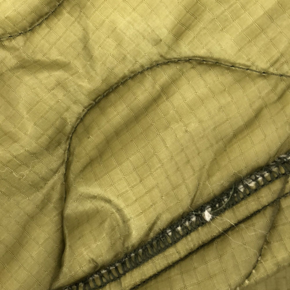 ユーズド 日本製 再構築 キルティングジャケット XS グリーン系 メンズ