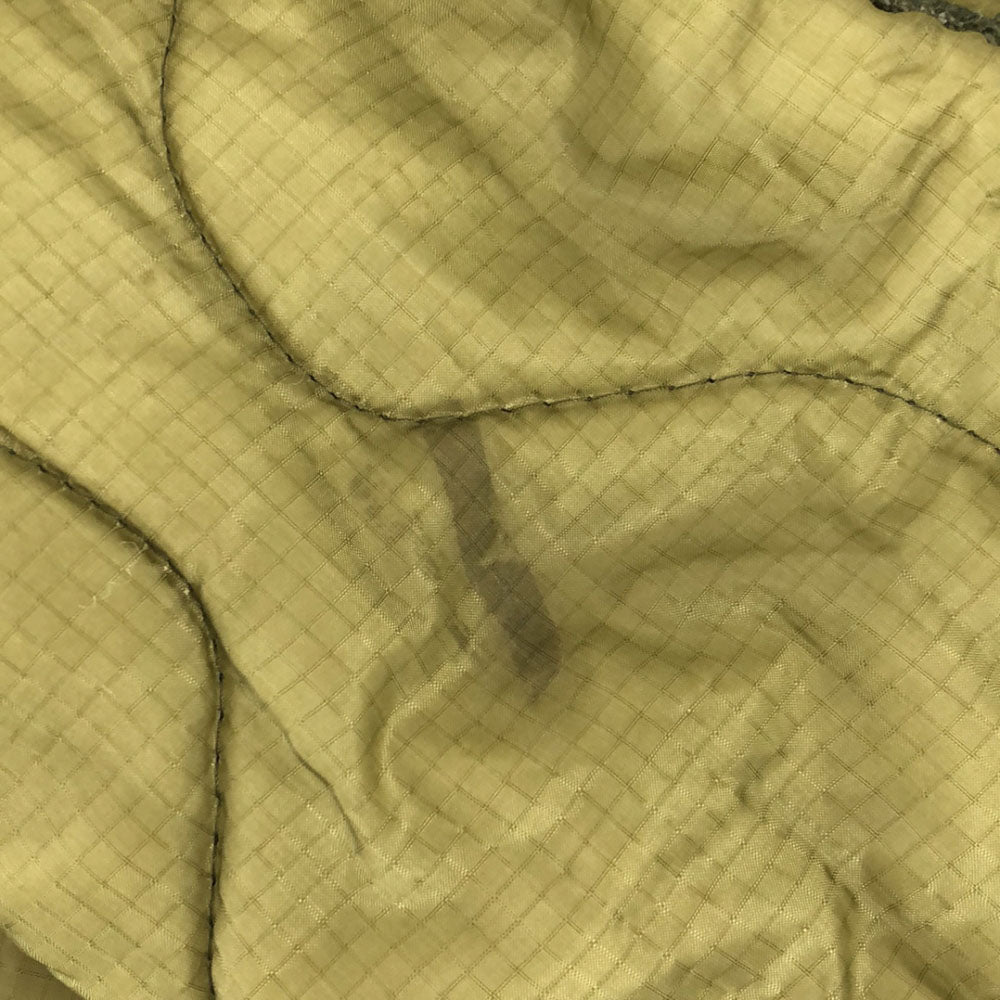 ユーズド 日本製 再構築 キルティングジャケット XS グリーン系 メンズ