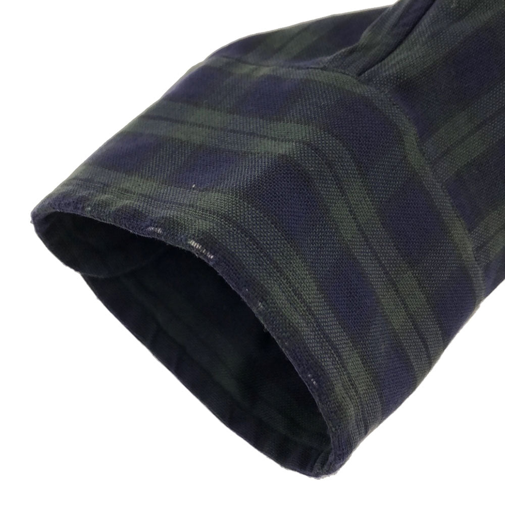 RALPH LAUREN ラルフローレン BIG SHIRT チェック柄 ロゴ刺繍 長袖 ボタンダウンシャツ LL ネイビー系 ビッグシャツ メンズ