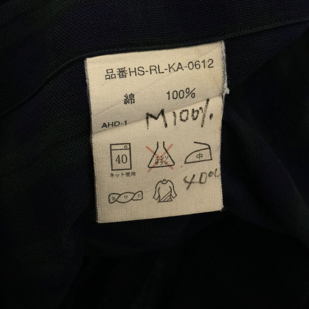 RALPH LAUREN ラルフローレン BIG SHIRT チェック柄 ロゴ刺繍 長袖 ボタンダウンシャツ LL ネイビー系 ビッグシャツ メンズ