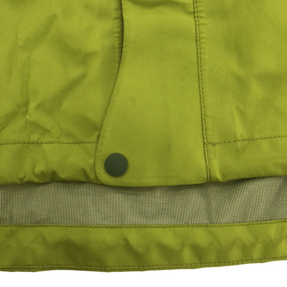 Foxfire フォックスファイヤー ロゴ刺繍 マウンテンパーカー M グリーン×ブルー 比翼仕立て ジャケット アウトドア レディース