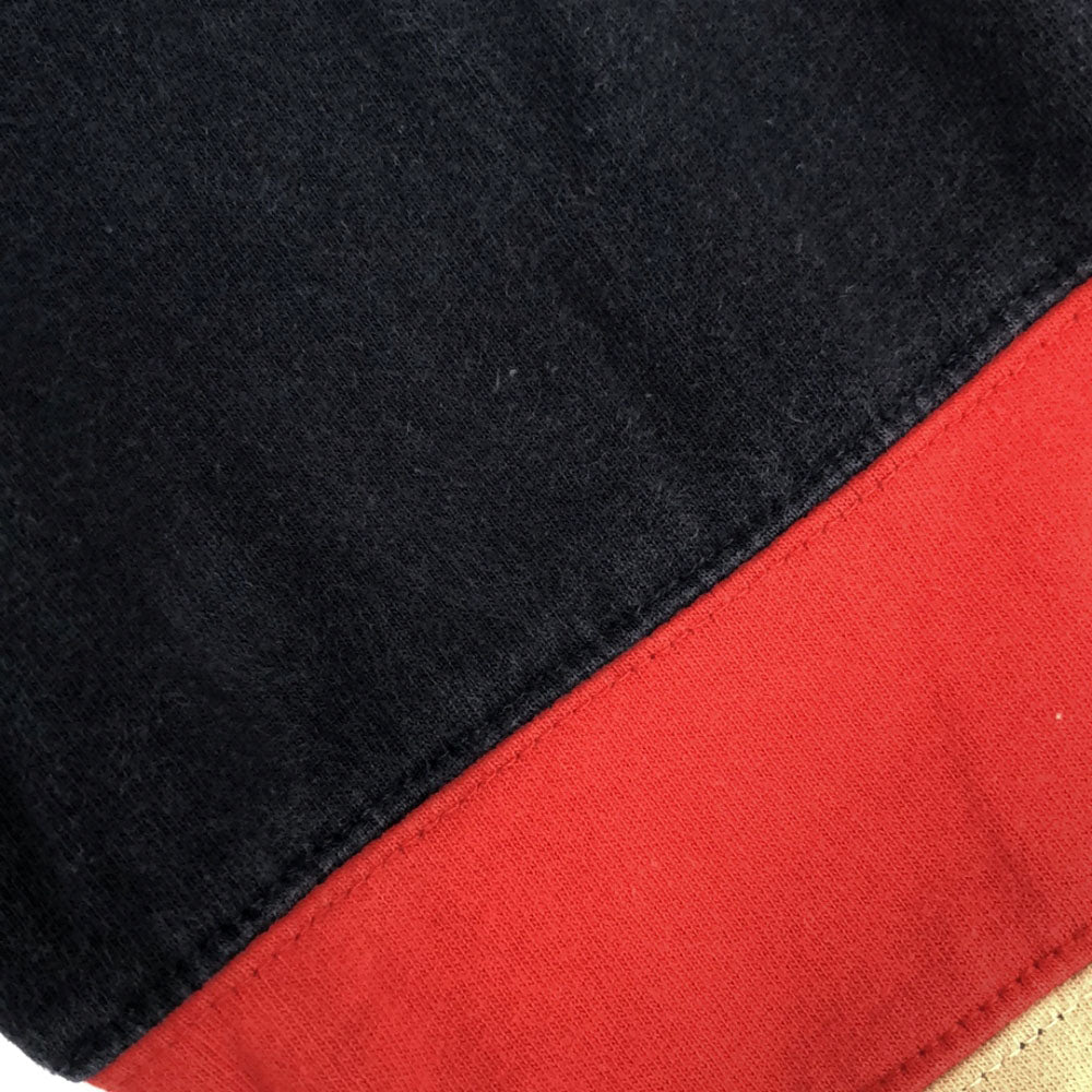 FILA フィラ 90s オールド 長袖 Vネック Tシャツ S ネイビー系 ロンT メンズ