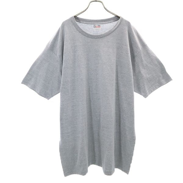 未使用 TOUCH AND GO タッチアンドゴー 半袖 クルーネック Tシャツ 5XL グレー ビッグサイズ メンズ