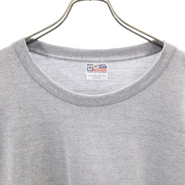 未使用 TOUCH AND GO タッチアンドゴー 半袖 クルーネック Tシャツ 5XL グレー ビッグサイズ メンズ