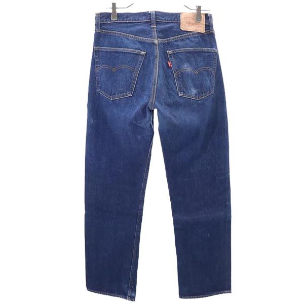 リーバイス 60s 70s 66前期 足長R BIG E 赤耳 ボタンフライ ストレートデニムパンツ Levi's ジーパン メンズ