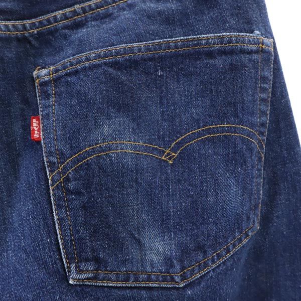 リーバイス 60s 70s 66前期 足長R BIG E 赤耳 ボタンフライ ストレートデニムパンツ Levi's ジーパン メンズ