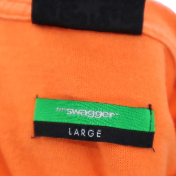 スワッガー プリント 半袖 Tシャツ L オレンジ SWAGGER メンズ