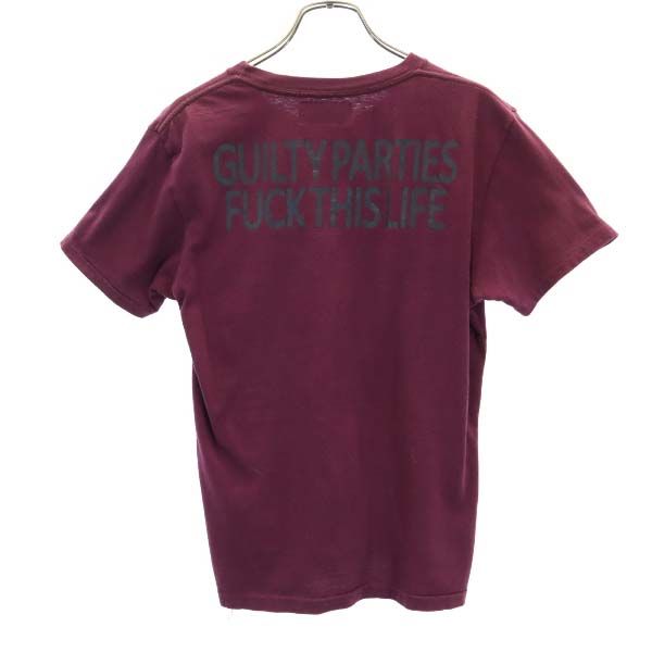 The Guilty Parties ギルティーパーティーズ 日本製 半袖 Tシャツ S パープル系 ワコマリア メンズ