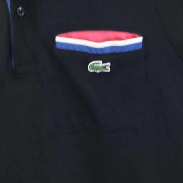 LACOSTE L!VE ラコステライブ 半袖 ポロシャツ 3 黒 メンズ