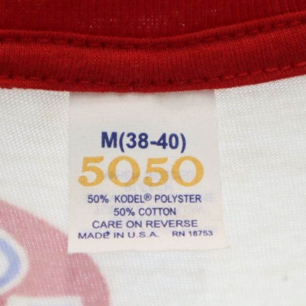 70s USA製 デッドストック STP ロゴ 総柄 プリント 半袖 Tシャツ M オフホワイト メンズ