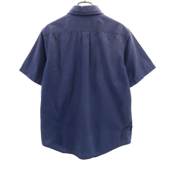 Paul Smith JEANS ポールスミス ジーンズ 刺繍 半袖 シャツ M ネイビー メンズ