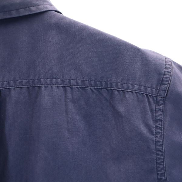 Paul Smith JEANS ポールスミス ジーンズ 刺繍 半袖 シャツ M ネイビー メンズ