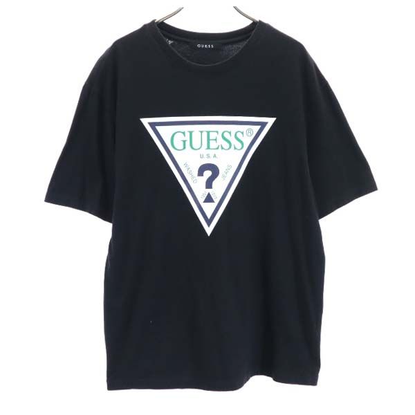 Guess ゲス ロゴプリント 半袖 Tシャツ M 黒 メンズ
