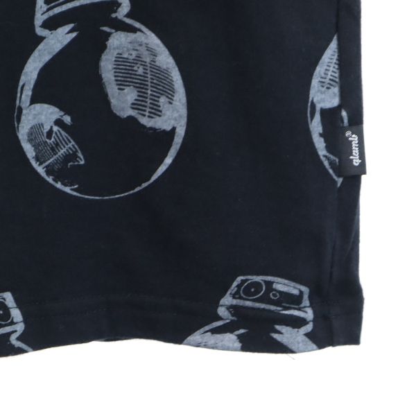 glamb グラム スターウォーズ コラボ 総柄 半袖 Tシャツ 2 ブラック系 BB-8 STARWARS メンズ