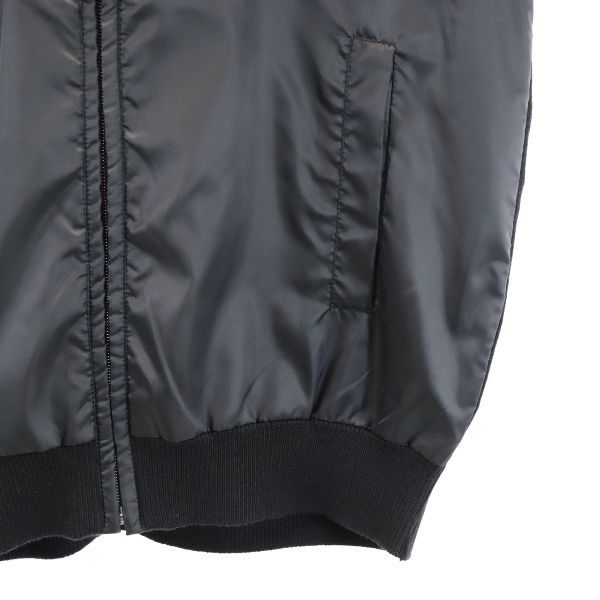 LANVIN ランバン コンビネーション ジップジャケット 38 ブラック系 ニット切替 レディース