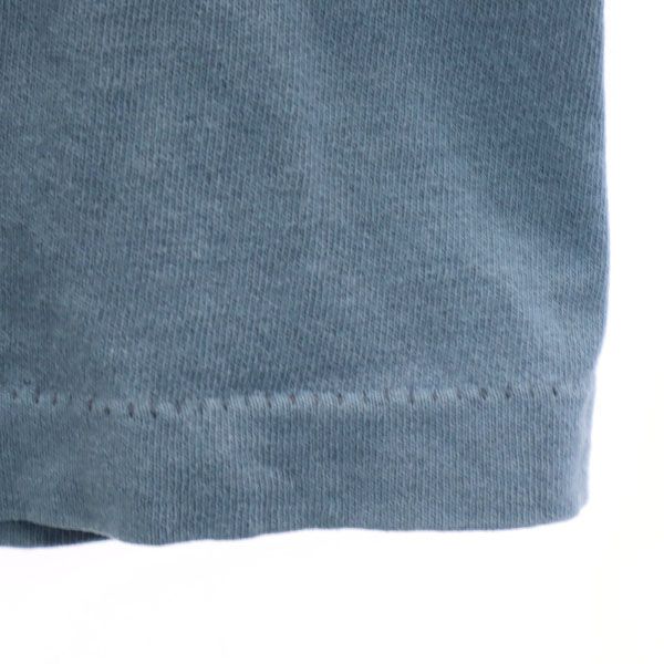 STUSSY ステューシー 90s USA製 紺タグ プリント 半袖 Tシャツ S 青系 メンズ