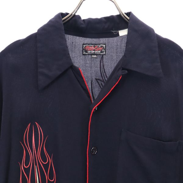 styleeyes スタイルアイズ M36953 東洋エンタープライズ 半袖 ボウリングシャツ 38R 黒系 メンズ