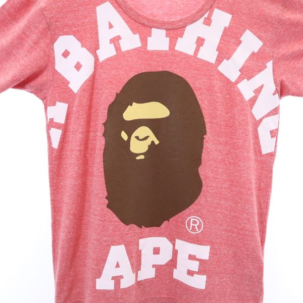 アベイシングエイプ 半袖 Tシャツ ピンク系 A BATHING APE メンズ