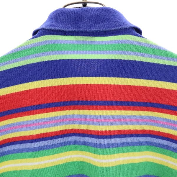 ポロバイラルフローレン ボーダー 半袖 ポロシャツ S Polo by Ralph Lauren カスタムフィット メンズ