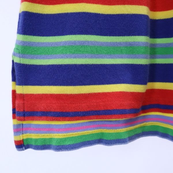 ポロバイラルフローレン ボーダー 半袖 ポロシャツ S Polo by Ralph Lauren カスタムフィット メンズ