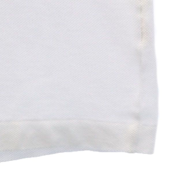 Enrico Coveri エンリココベリ 刺繍 半袖 ポロシャツ M ホワイト メンズ