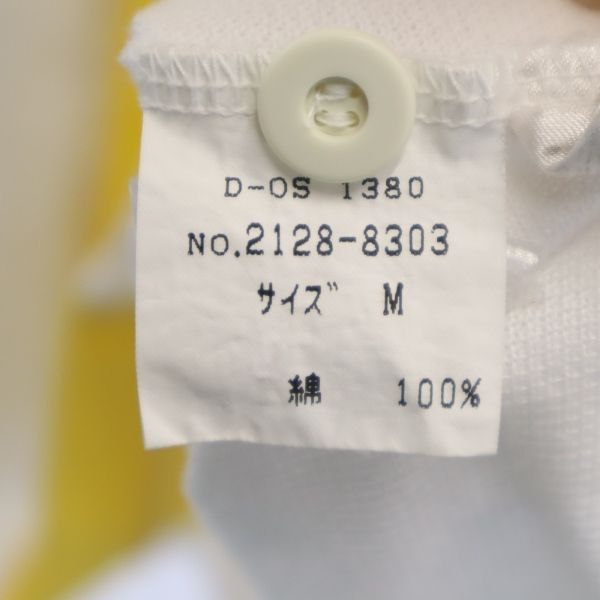 Enrico Coveri エンリココベリ 刺繍 半袖 ポロシャツ M ホワイト メンズ