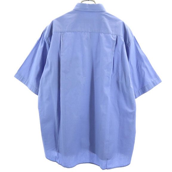 ICEBERG アイスバーグ ディズニー イタリア製 バルー 刺繍 半袖 ボタンダウンシャツ M 青 メンズ