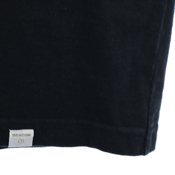 カラー ビーコン 日本製 半袖 クルーネック Tシャツ 3 黒 kolor BEACON メンズ