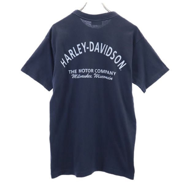 HARLEY DAVIDSON ハーレーダビッドソン プリント 半袖 Tシャツ ブラック系 メンズ