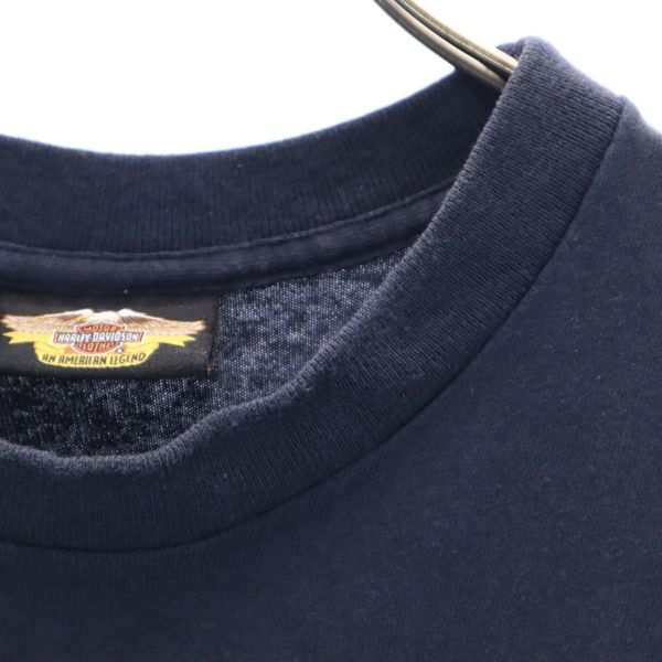 HARLEY DAVIDSON ハーレーダビッドソン プリント 半袖 Tシャツ ブラック系 メンズ