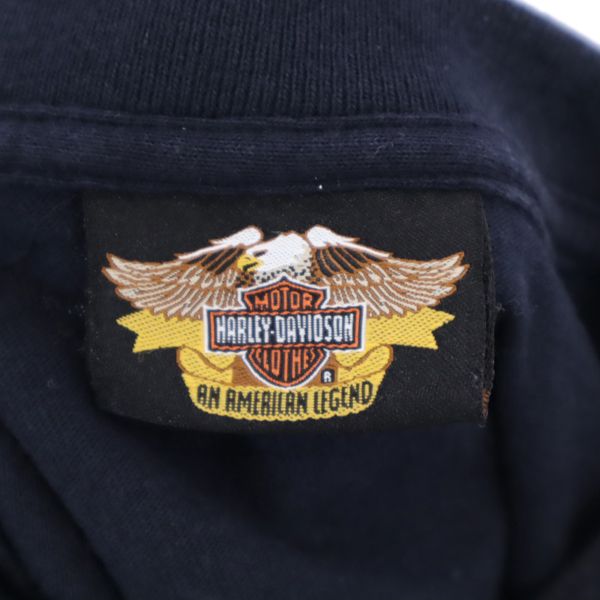HARLEY DAVIDSON ハーレーダビッドソン プリント 半袖 Tシャツ ブラック系 メンズ