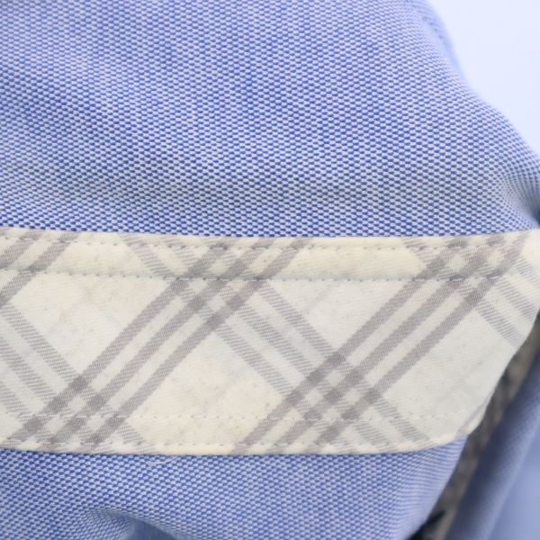 ブラックレーベルクレストブリッジ 三陽商会 半袖 ボタンダウンシャツ 2 青 BLACK LABEL CRESTBRIDGE メンズ