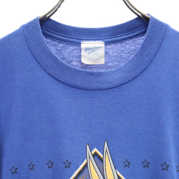 Velva Sheen ベルバシーン 90s USA製 オールド ワーナーブロス バックスバニー 半袖 Tシャツ S ブルー系 メンズ