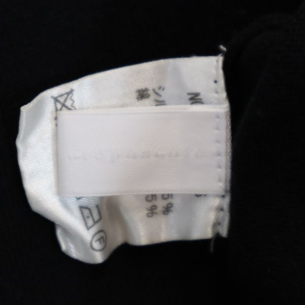 crepuscule クレプスキュール ESSAY コラボ シルクブレンド 半袖 ニット F ブラック系 セーター メンズ