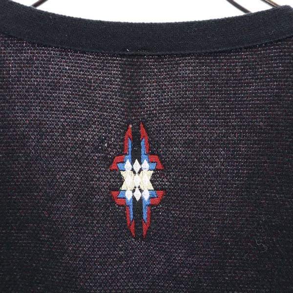 glamb グラム 日本製 ネイティブ柄 長袖 ニットカーディガン 2 黒系 メンズ