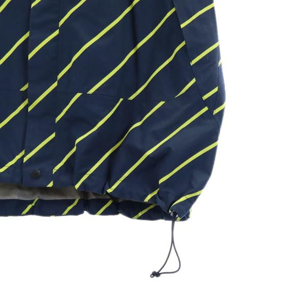 THE NORTH FACE ノースフェイス ボーダー柄 マウンテンパーカー 紺×黄 メンズ