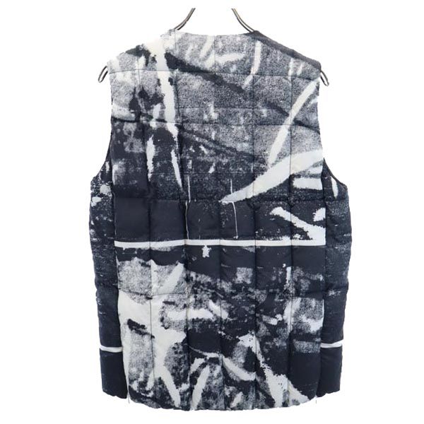 スノーピーク ダウンベスト M 黒×白 snowpeak アウトドア 収納袋付 メンズ