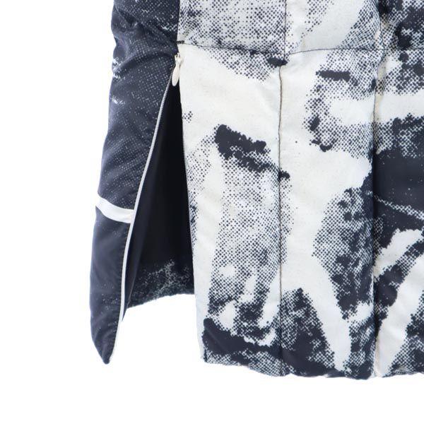 スノーピーク ダウンベスト M 黒×白 snowpeak アウトドア 収納袋付 メンズ