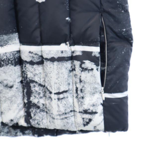 スノーピーク ダウンベスト M 黒×白 snowpeak アウトドア 収納袋付 メンズ