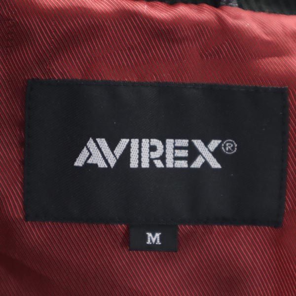 AVIREX アヴィレックス シープスキン レザージャケット M ブラック系 羊皮 メンズ
