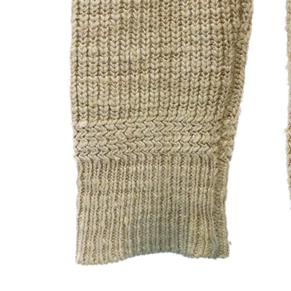 RRL ダブルアールエル 1ツ星 シルク100% 長袖 Vネック ニット カーディガン S ベージュ メンズ