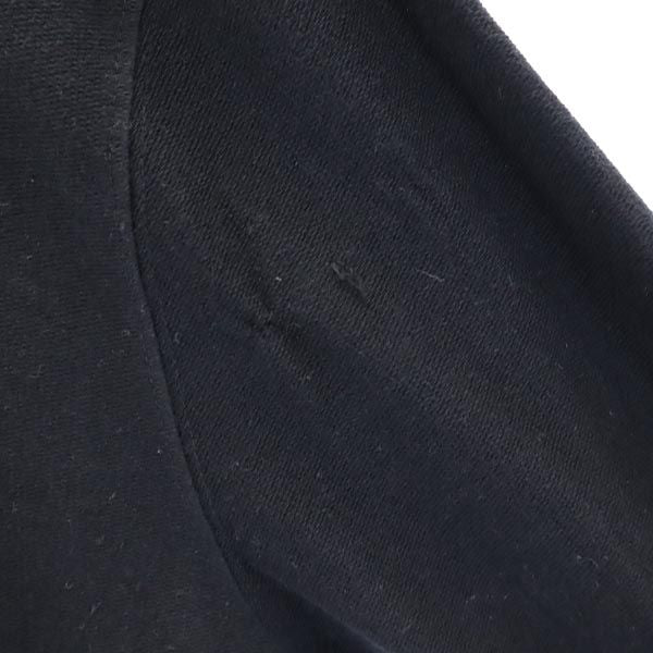 STUSSY ステューシー ロゴ刺繍 長袖 スウェット トレーナー M 黒 メンズ