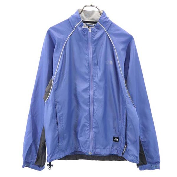THE NORTH FACE ノースフェイス RN#61661 ロゴプリント ジップジャケット L 水色系 アウトドア メンズ