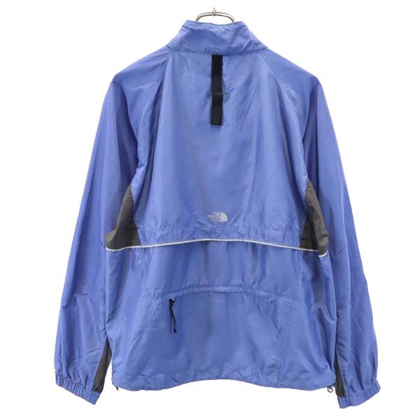 THE NORTH FACE ノースフェイス RN#61661 ロゴプリント ジップジャケット L 水色系 アウトドア メンズ
