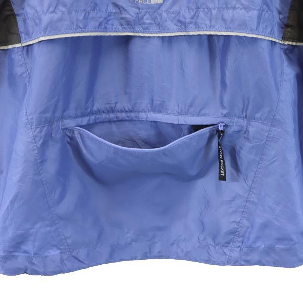 THE NORTH FACE ノースフェイス RN#61661 ロゴプリント ジップジャケット L 水色系 アウトドア メンズ
