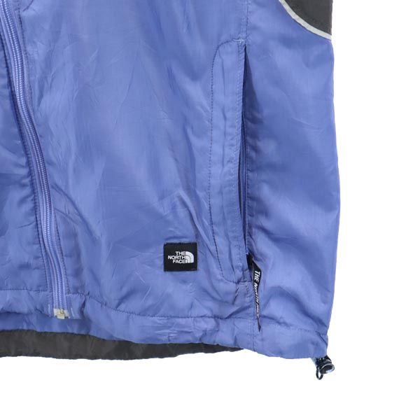THE NORTH FACE ノースフェイス RN#61661 ロゴプリント ジップジャケット L 水色系 アウトドア メンズ
