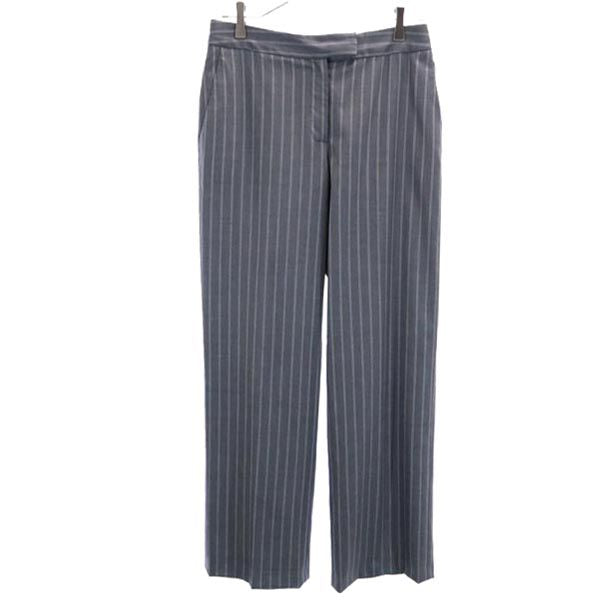 Salvatore Ferragamo サルヴァトーレフェラガモ イタリア製 ウール ストライプ スーツ 上下 セットアップ I 42 グレー レディース