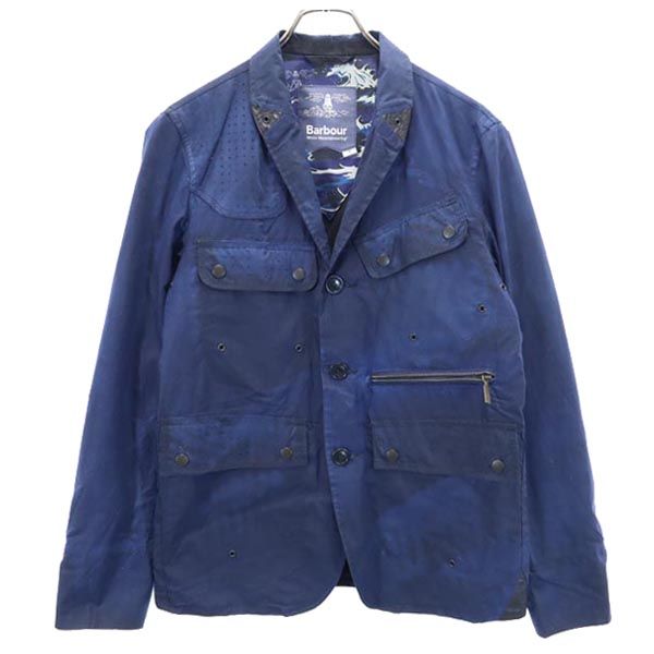 Barbour バブアー 長袖 コットンジャケット M 紺 White Mountaineering ホワイトマウンテニアリング コラボ メンズ